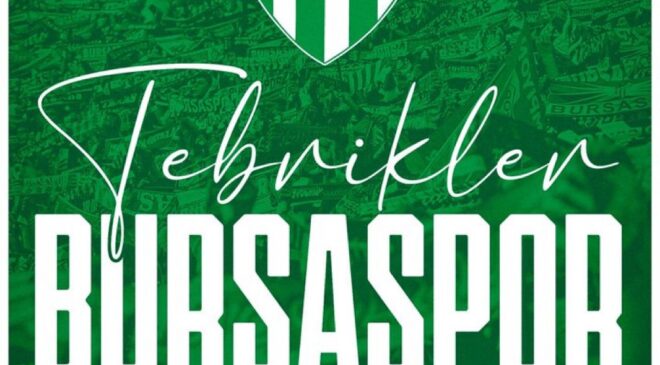 Cumhurbaşkanı Erdoğan’dan Bursaspor’a Tebrik Mesajı