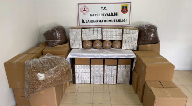 Kayseri’de Kaçak Tütün Operasyonu: 200 Kilo Tütün Ele Geçirildi