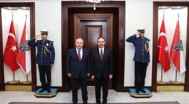 Siirt Valisi Kemal Kızılkaya’dan Emniyet Genel Müdürü Ali Fidan’a Hayırlı Olsun Ziyareti