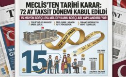 15 Milyon Borçluya Müjde: Kamu Borçlarında 72 Ay Taksit Dönemi Meclis’te Kabul Edildi