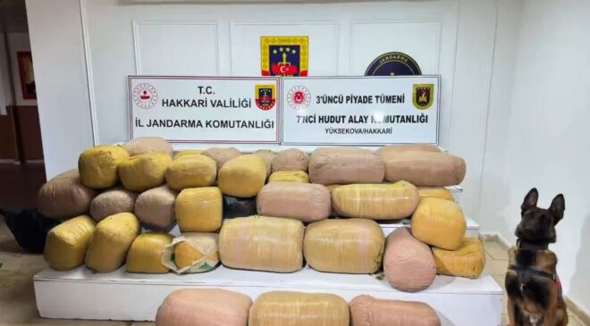 Hakkari’de Dev Uyuşturucu Operasyonu: 626 Kilogram Madde Ele Geçirildi