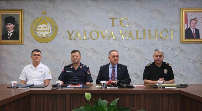 Vali Dr. Ahmet Hamdi Usta Yalova’nın Asayiş Raporunu Açıkladı