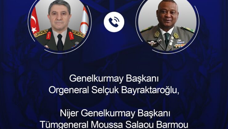 Orgeneral Bayraktaroğlu, Nijerli Mevkidaşı Barmou İle Görüştü